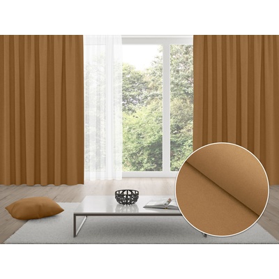 Biante Zatemňovací závěs Blackout BKU-120 Bronzově hnědý - šířka 140 cm 140x200 cm