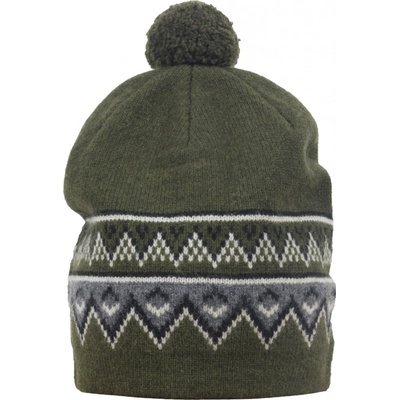 Skhoop zimní pletená čepice Scandinavian olive