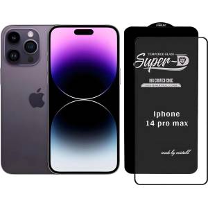 Mietubl Закалено стъкло Mietubl Super D за iPhone 14 Pro Max - Черно KP29833