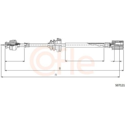 Hriadeľ tachometra COFLE S07121 S07121