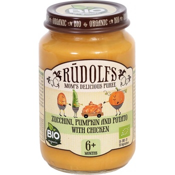 RUDOLFS Bio cuketa tekvica zemiaky s kuracím mäsom + 190 g