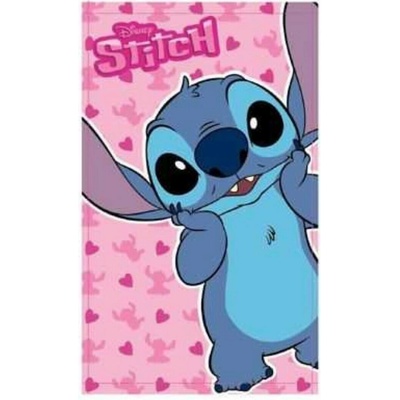 Setino Detský uterák Lilo and Stitch ružový 30 x 50 cm
