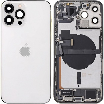 Kryt Apple iPhone 13 Pro Max zadní Housing s Malými Díly stříbrný