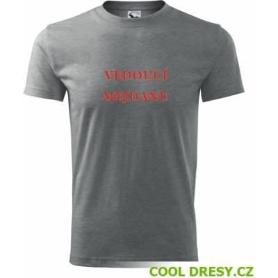 Tričko vedoucí mejdanu Tričko na večírek šedé