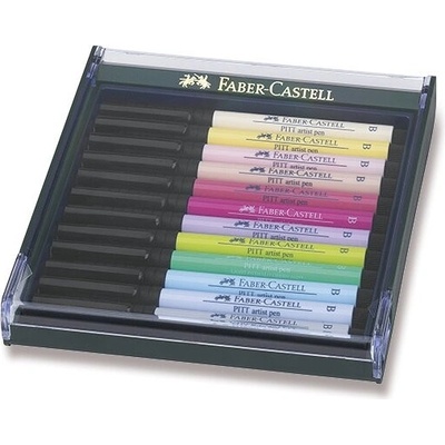 Faber-Castell 267420 Pitt Artist Pen Brush 12 ks pastelové farby