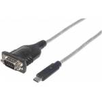 Manhattan USB-C USB Cable - RS-232 0.45 m Transparent (151283)
