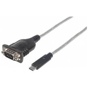 Manhattan USB-C USB Cable - RS-232 0.45 m Transparent (151283)