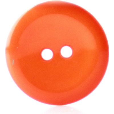 Pro Háčkování Knoflík kulatý plast 15 mm, oranžový