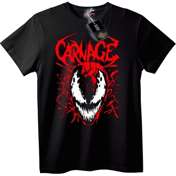 NOONEBRAND Тениска Carnage Skull - 2XL, White