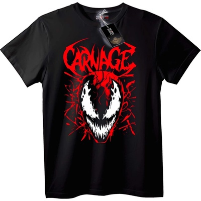 NOONEBRAND Тениска Carnage Skull - 2XL, White