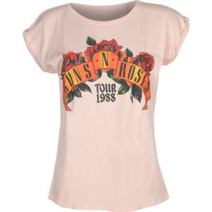 NNM дамска тениска Guns N' Roses - Appetite Tour 1988 - Roses Pink - 51986100
