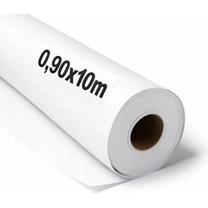OFITURIA Kraft paper white - roll 0.90 × 10 m - 3 rolls - packaging paper and wrapping paper - craft paper for DIY, decoration and sewing patterns - tear-resistant and easy to cut - COM620 (COM620)