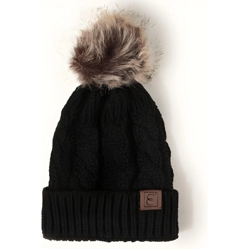 HARAHU Детска плетена шапка - черна kp12290 (12290)