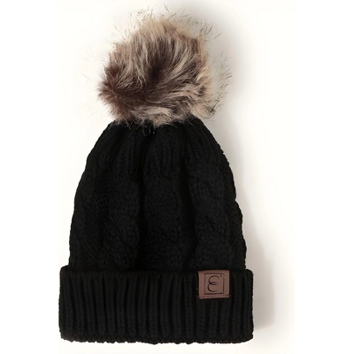 HARAHU Детска плетена шапка - черна kp12290 (12290)