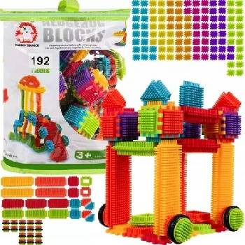 Kruzzel 20376 Barevná konstrukční stavebnice Hedgehog Blocks 192 ks