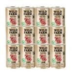 WILD FARM Пастет от агнешко месо 12x400 г безглутенова храна за кучета