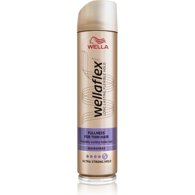 Wella Wellaflex Fullness Volume lak na vlasy s extra silnou fixáciou pre pružnosť a objem 250 ml