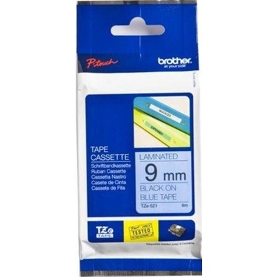 Páska Brother 18mm TZE541, čierna na modrú