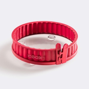 coox 18 см червена силиконова форма за киш със стъклена основа coox