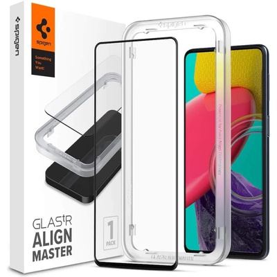 Spigen Glass. Tr Align Master Full Cover Tempered Glass - калено стъклено защитно покритие за целия дисплей на Samsung Galaxy A53 5G (черен-прозрачен)