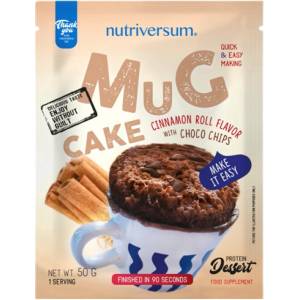 Nutriversum Mug Cake | Protein Dessert [50 грама] Канелено кексече с шоколадови парченца