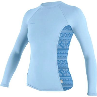 O'Neill Wms Hyperfreak Skins LS Rash Guard chambray blue/surf abstract