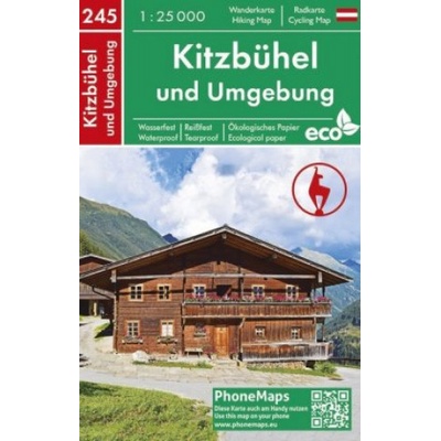 Kitzbühel und Umgebung, Wander - Radkarte 1 : 25 000