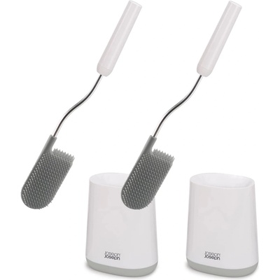 Joseph Joseph Четка за тоалетна FLEX LITE 70523, 42 см, комплект от 2, бял, пластмаса, Joseph Joseph (JS70523)