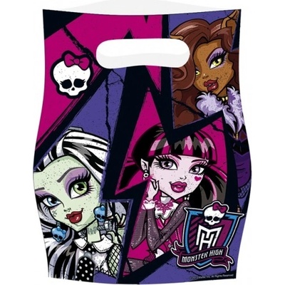 Monster High dárkové tašky 6 ks, 16 cm x 23 cm