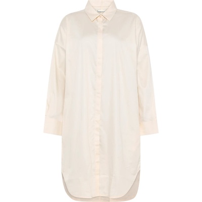 KnowledgeCotton Apparel Дамска риза с копчета KnowledgeCotton Apparel Women's Organic Cotton Satin Shirt Dress Shirt - Egret - размер XL (133-1487-0114)