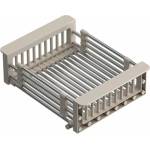 Quadron Правоъгълна кошница за оттичане Quadron Unique от неръждаема стомана - бежова (B3821_BE) Мивка за вграждане