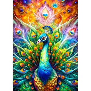 Enjoy - Puzzle Peacock Majesty - 1 000 piese
