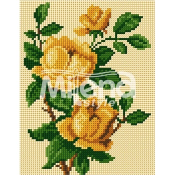 Image 1 of Milena Style Гоблен с щампа Розов храст с конци Ariadna