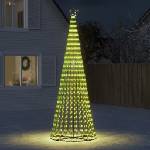 vidaXL LED коледна елха 688 LED топло бяло 300 см (358068)