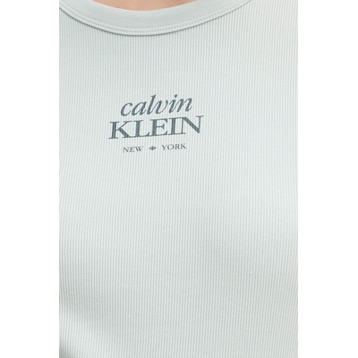 Calvin Klein Jeans тениска дамска от памук с еластан (LV047F240G)