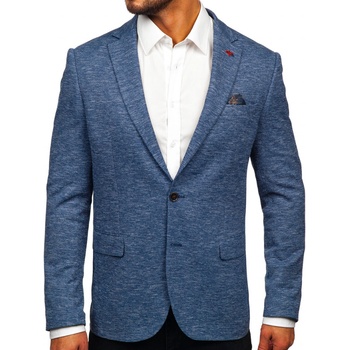 Modré ležérní sako Bolf 017