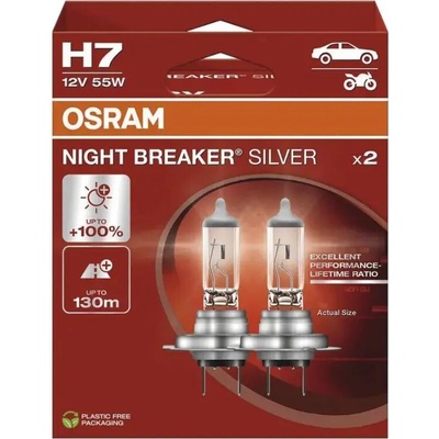 Osram Night Breaker Silver H7 PX26D 12V 55W 64210NBS-2HB
