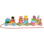Moni Toys Дървен фермерски влак Moni Toys 2036