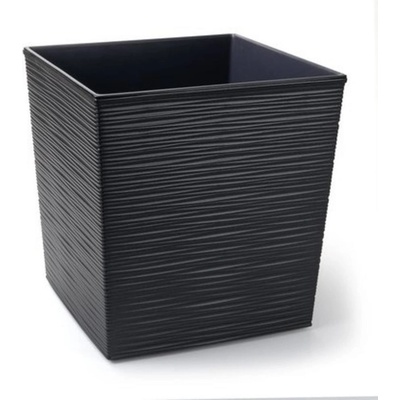 Kvetináč UH 250 mm JUKA DLUTO grafit výška 260 mm štvorcový