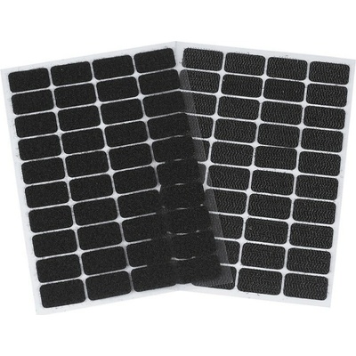 Pro Háčkování Suchý zip samolepící, obdélníčky 15x25 mm, černý