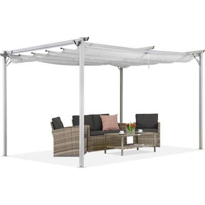 Garden Point terasová pergola La Palma 3x4 m Biela