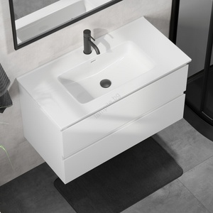 Bath Deluxe Шкаф за баня с мивка kenwood 91 см бял (setbt0121b)