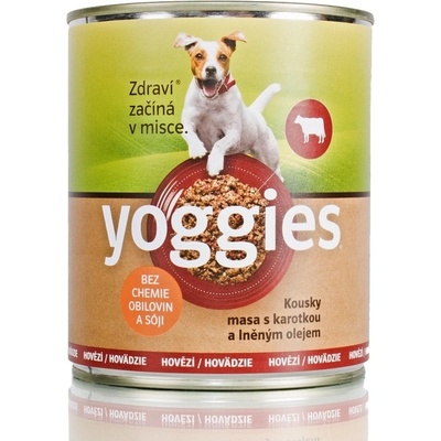 Yoggies hovězí s karotkou a lněným olejem 800 g – Zbozi.Blesk.cz