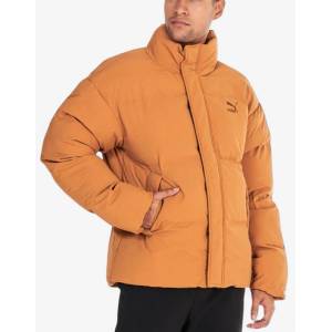 PUMA Classic Oversized Puffer Jacket Light Brown - magazinko