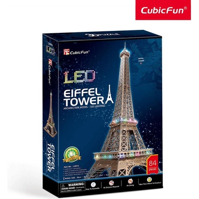 CubicFun 3D Пъзел с LED светлини EIFFEL TOWER L091h (1000943F)