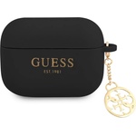 Guess Калъф Guess GUAPLSC4EK за AirPods Pro, черен, силикон, Charm Collection (GUAPLSC4EK)