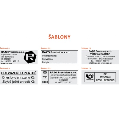 RAZO Štoček do razítka 58 x 22 mm (S-844; S824; 4913; Printer 40) – Zbozi.Blesk.cz