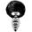 Alive Metal Anal Fluffly Twist Plug L Black
