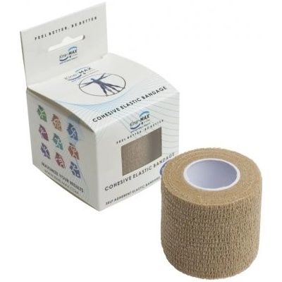 Kine-MAX Cohesive Elastic Bandage - 5 cm x 4,5 m - Béžová