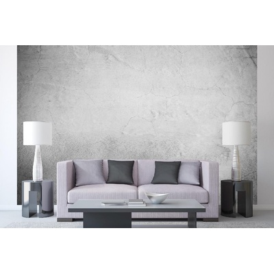 Самозалепваща се флизелинова фототапета светла бетонна замазка 375 x 250 см